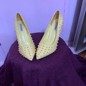 Yellow studded shoes